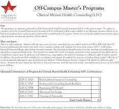 Off Campus Master S Programs Pdf
