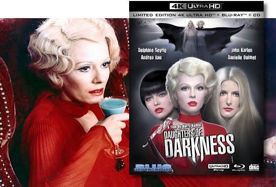 DAUGHTERS OF DARKNESS 50th Anniversary 4K Restoration on 3-Disc Limited  Edition 4K UHD Blu-ray and DVD Available October 27th From Blue Underground  – We Are Movie Geeks