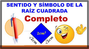 Every nonnegative real number x has a unique nonnegative square root, called the principal square root, which is denoted by where the symbol is called the. Sentido Y Simbolo De La Raiz Cuadrada Youtube