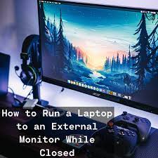 Insert the monitor power cable into the power port on the back of the monitor. How To Use An External Monitor With A Closed Laptop Turbofuture