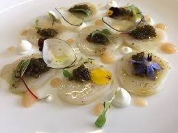 Scallop Caviar Petrossian Oysters Sorlut Carpaccio De Saint Jacques Caviar Petrossian Huitres Sorlut Restaurant Gastronomique Gastronomie Cuisine
