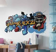 Aufkleber Kunst Graffiti Personalisiert Tenstickers Tapeten jugendzimmer ideen socialproject co beim madchen.
