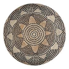 Livraison rapide paiement sécurisé 30 jours d'essai. Tapis Rond En Jute 120 Cm Living Pois Beige Et Noir Decoratie La Redoute Tapis Jute Rond Tapis Jute Tapis Rond