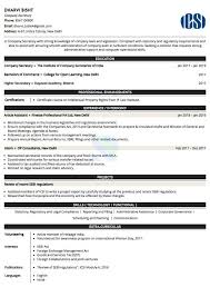 Def company (sometown, ks) secretary, 5/02 to 6/07. Sample And Industry Resume Format For Company Secretary Internship Hudsonradc