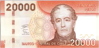 Banknote Chile 20000 Pesos Don Andres Bello