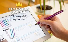 Many apps on tablets and smartphones simply work better with a stylus. The Friendly Swede Stylus Touch Pen Stylus Pen Set Of 3 For Tablet And Mobile Phone With Thinner Tip Replacement Tips Pendants And Cleaning Cloth Amazon De Elektronik