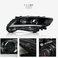 トヨタ カローラ 用 改装 ヘッドライト ヘッドランプ 左右セット新品2011 2013 led for toyota