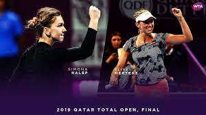 Halep produced 10 double faults in the match, mertens nine. Simona Halep Vs Elise Mertens 2019 Qatar Total Open Final Wta Highlights Youtube