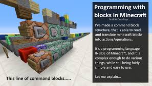 Programming With Blocks In Minecraft By Niceastvillage Album On Imgur