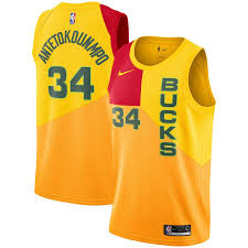Black And Yellow Jersey Nba Men S Milwaukee Bucks Giannis Antetokounmpo Nike Yellow City Edition Swingman Jersey In 2020 Milwaukee Bucks Basketball T Shirt Designs Nba Jersey