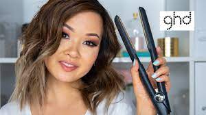 Create a hybrid straight hair and wavy hair style. Curl Short Hair With Ghd Flat Iron Youtube