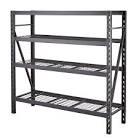 4-Tier Heavy-Duty Storage Rack, 24 x 77 x 72-in Maximum