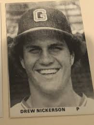 Drew Nickerson Minor League Baseball Card 1977 Gastonia Rangers H.S. Reseda  Ca