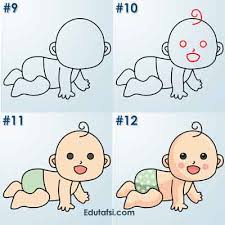 Cara menggambar dengan mudah cara menggambar anime jepang cara membuat gambar doraemon teknik menggambar perspektif teknik melukis dengan pensil cara. Cara Menggambar Kartun Bayi Merangkak Step By Step