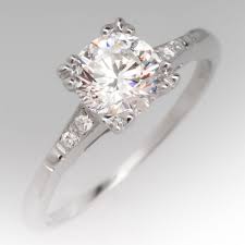 1 Carat Vintage Diamond 1940 S Engagement Ring Diamond Engagement Rings Vintage Unique Diamond Rings Vintage Engagement Rings