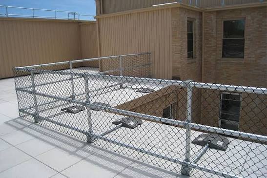 Rooftop Fence Installation