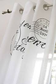 Verspielte Raff Gardine Nice Weissaufdruck Grau Schwarz Franzosischer Landhausstil80 100 120 140 Oder 160 Cm Breit Diese Shabby Cortinas Cojines