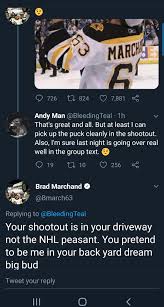 Search, discover and share your favorite brad marchand gifs. So Brad Marchand Is Taking All The Memes Well And Definitely Not Getting Into Fights With Sharks Fans On Twitter Over Last Night Stevedangle