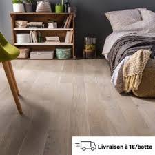 Parquet Contrecolle Chene Blanchi Vitrifie L Artens Line Leroy Merlin Renovation Maison Chambre Parentale Parquet Chene Blanchi