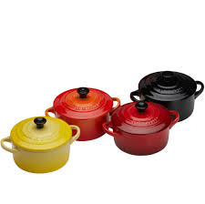 Le creuset fondue pot fondue sets. Le Creuset Set 4 Mini Cocotte Tattahome