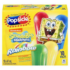 Popsicle Spongebob Squarepants Rainbow Ice Pops 470 Pc Walmart Canada Ice Pops Popsicles Fruit Ice Pops