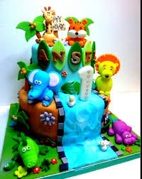 There is a huge range of shower curtains available featuring monkeys. Safari Birthday Cake Design Ideas