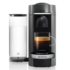 5 cup sizes:espresso, double espresso, gran lungo, coffee and alto Nespresso Vertuoplus Deluxe By De Longhi With Aeroccino3 Frother Sur La Table