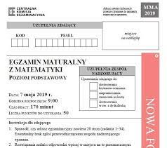 Co pojawiło się na tegorocznym egzaminie z polskiego? Matura 2019 Matematyka Odpowiedzi Nowa Formula Matura Z Matematyki Poziom Podstawowy 7 05 2019 Arkusz Cke Zadania Rozwiazania Dziennik Baltycki