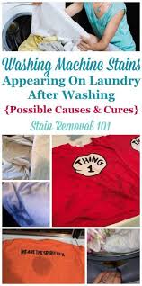 To get started, choose 1 color of clothing to wash, like your red clothes, and up to 4 items in that color. Washing Machine Stains Possible Causes And Cures