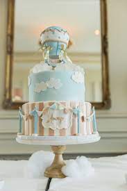 Up Up And Away Baby Shower Party Theme The Bash Pastel Baby Shower Baby Shower Cakes Baby Shower Party Themes