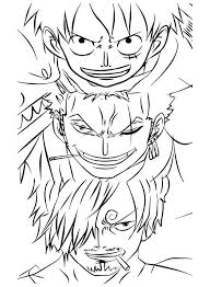 zoro one piece coloring page