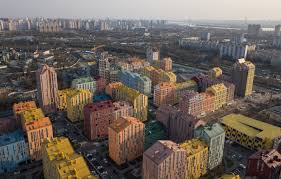 While outside the capitol, vos was photographed with. Soviet Housing Was Famously Drab This Ukraine Complex Is All About Color Los Angeles Times