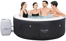 When investing in a hot tub it's crucial that you select a trusted brand and steer clear of the cheap 'grey imports' that are often available online. Amazon Com Bestway Saluspa Miami Inflatable Hot Tub 4 Person Airjet Spa Garden Outdoor