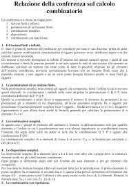 Calcolo Combinatorio Docu Plus