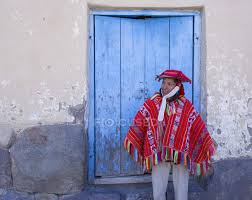 Many of the clothing designers from peru openly attribute their design style to the culture heritage surrounding them, drawing freely from the inca patterns, their stone cutting shapes and images of plants and animals, and also the dress and colors popular at the traditional fiestas, holidays, and parties of peru. Local Man In Traditional Clothing On Street Of Village Ollantaytambo Peru Peruvian Inca Stock Photo 200837620