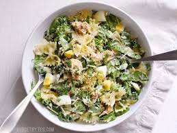 Kale And Salmon Caesar Salad Recipe Budget Bytes