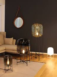 Oda Small In Amber And Black By Sebastian Herkner For Pulpo Oda Floor Lamp Glass Floor Lamp Black Table Lamps