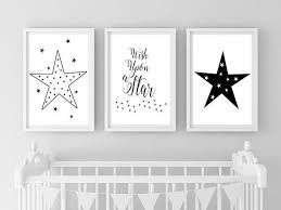 Black And White Nursery Wall Decor Boy Nursery Prints Wall Decor Wish Upon A Star Monochrome Black White Nursery Star Print Instant Download Nursery Wall Art Minimalist Nursery Prints Boy Nursery Wall Art Nursery Prints