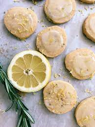 Lemon Rosemary Shortbread With Two Spoons Recipe Lemon Rosemary Cookies Lemon Rosemary Recipes