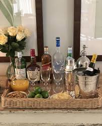 Music Cranked Up Drinks Ready Bar Tray Drinks Easy Entertaining