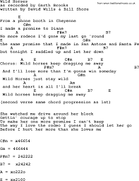Wild Horses Song Lyrics Garth Brooks