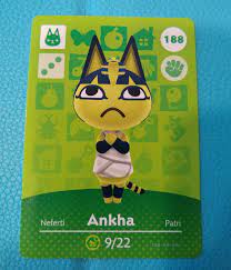 Animal Crossing Amiibo Card Ankha Animal Crossing Egyptian Cat Animals