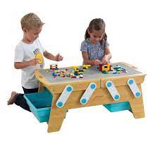 kidkraft table d activites 2 en 1 building bricks play n store reference 17512 des heures et des heures de jeux kidkraft kids play furniture play furniture