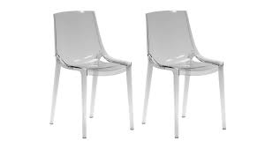 Les chaises transparentes bellelli design 100 made in italy sont proposée directement au consommateur final sans intermédiaire commercial. Lot De 2 Chaises Design Pengy En Plexi Transparent Mobilier Moss