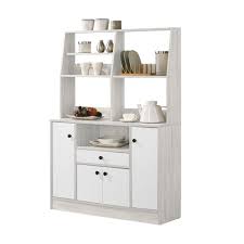 Robin Kitchen Cabinet Multiple Storage in Ivory & White Colour