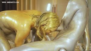 AB045金と銀の粉末トランスレズビアンストロークと潮吹き