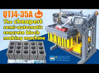 The cheapest semi-automatic concrete block making machine QTJ4-35A. the key way to change the mold?
