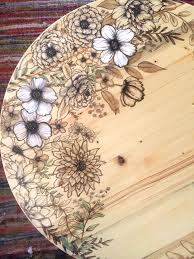 In fact, acrylic became ideal for small interiors. Diy Floral Coffee Table With Stain Markers Forget Him Knot