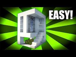 For modern minecraft house ideas, follow these examples. Minecraft How To Build A Easy Small Modern House Tutorial 5 Pc Xboxone Ps4 Pe Xbox360 Ps3 You Minecraft Modern Minecraft Mansion Minecraft Small House
