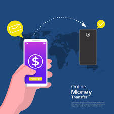 Easily and securely personalize your account settings through the browser or mobile app. Online Money Transfer Concept Hands Holding Smartphone To Transfer Money Via Internet With Map Dollar And Arrow Symbol Can Be Used For Banner Landing Page Flyer Social Media App 2090675 Vector Art